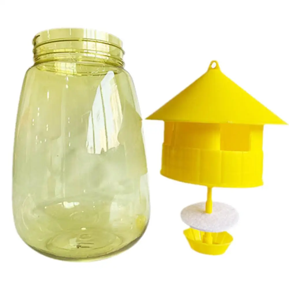 Fruit fly trap Killer Yellow Plastic Drosophila Trap Anti Fly Fruit Fly killer Catcher Orchard  Reusable Insect Trap Pest