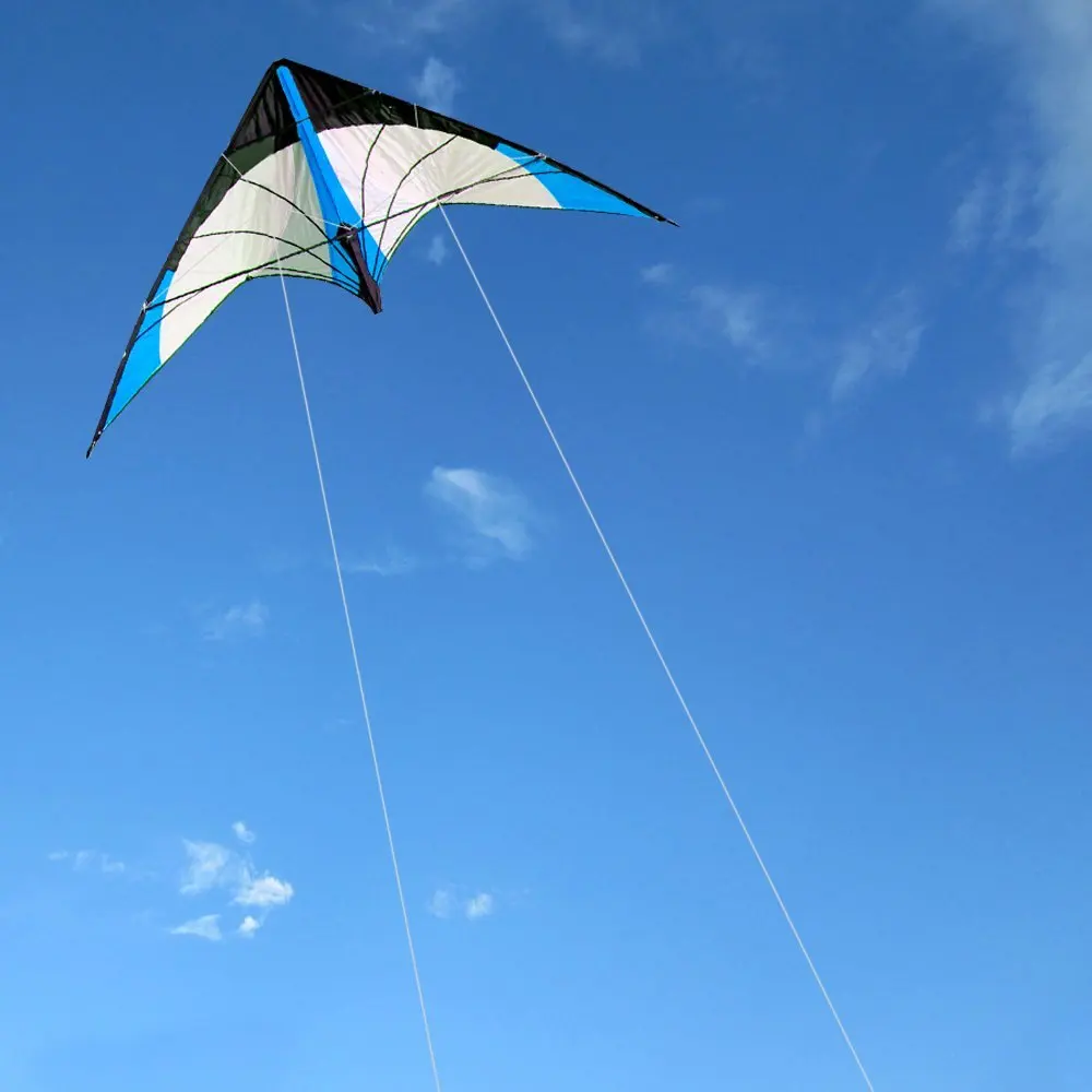 Neu ankommen 48 Zoll blau profession elle Dual Line Stunt Kite mit Griff und Linie gute fliegende Fabrik verkauf