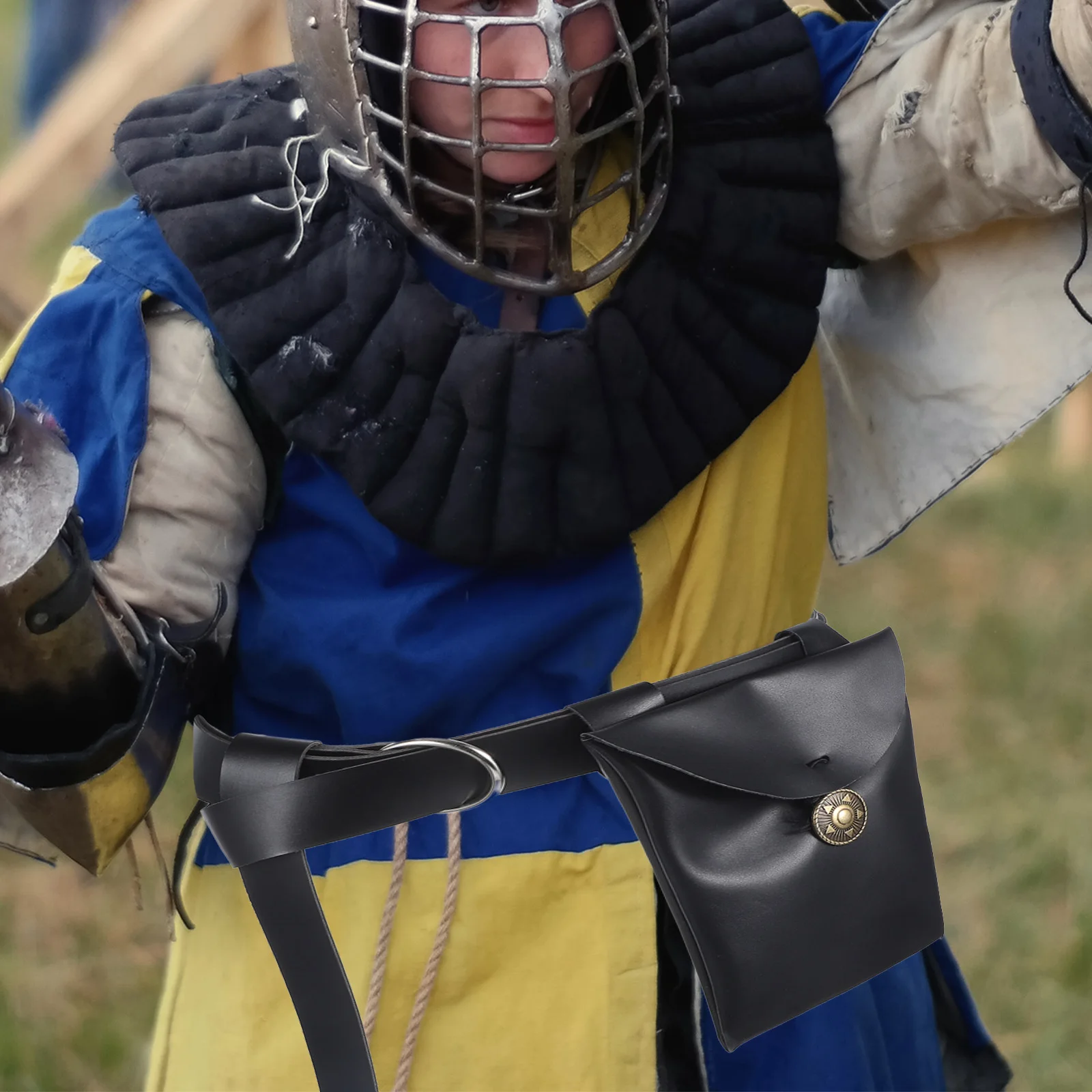 

1Set Medieval PU Waist Belt Bag Vintage Style for Halloween Cosplay Renaissance Costume Accessories Medieval Cosplay Bag