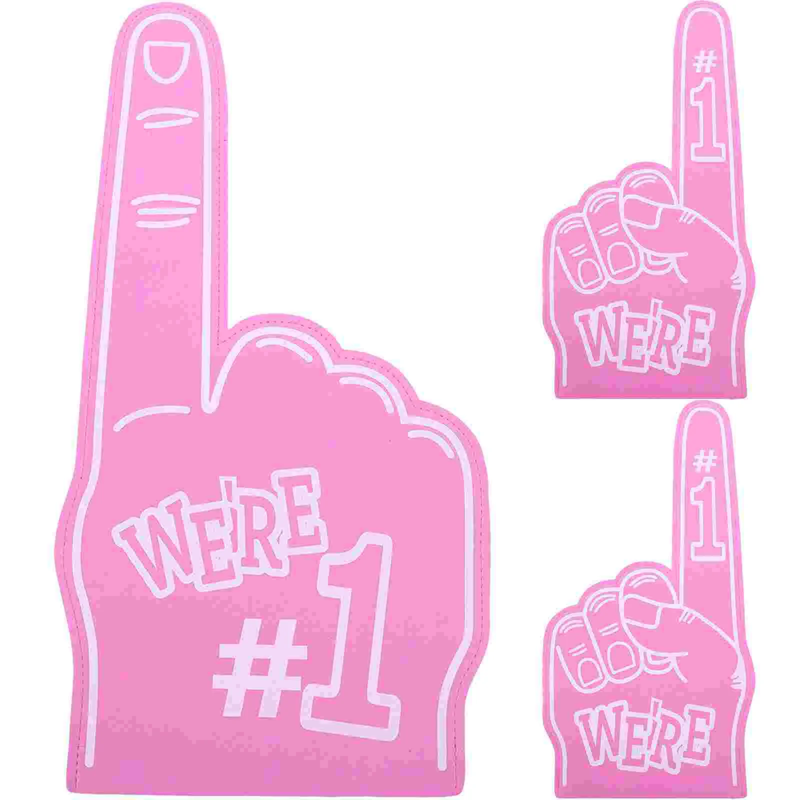 

3 Pcs Cheering Clapper Pointer Finger for Hands Cheerleading Giant Foam Props Mini