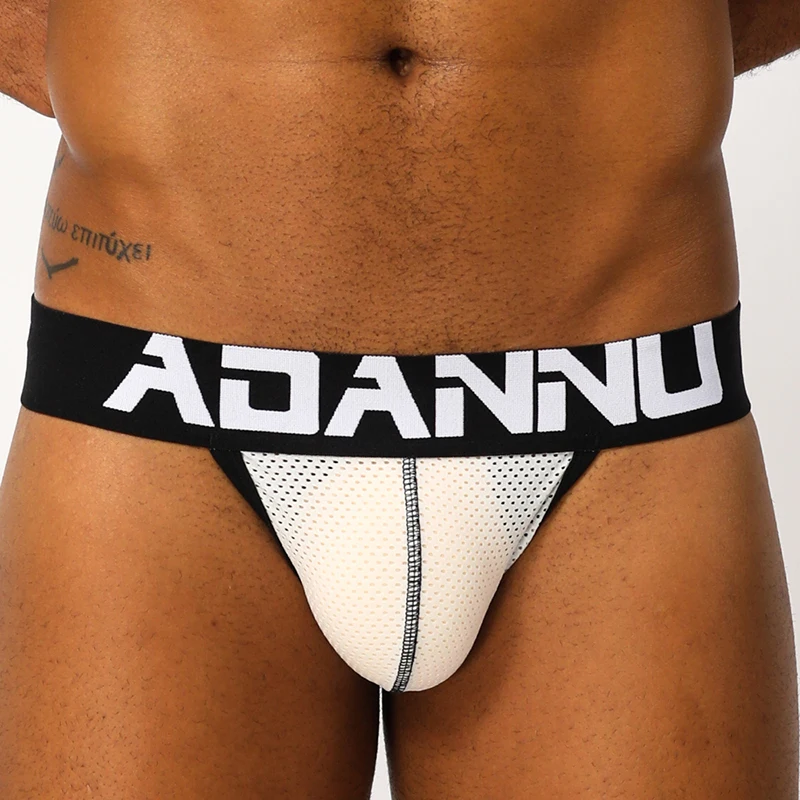 28 Style ADANNU Male Lingerie Sissy Panties For Men Thong Cotton Gay Underwear Jockstrap Men Sexy Mens G String Thongs Cuecas