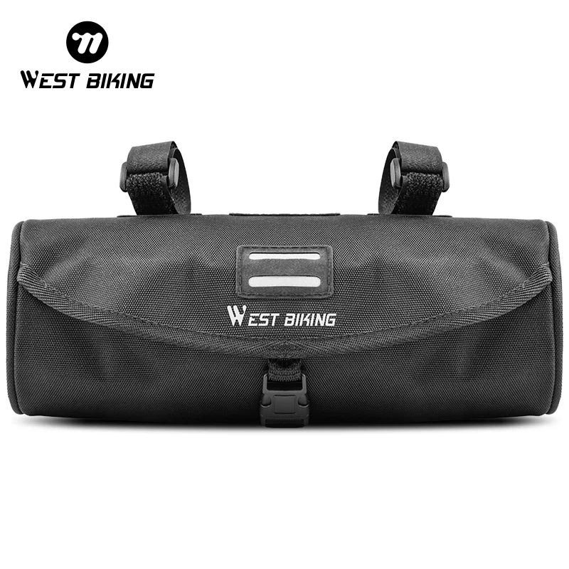 Bicycle Bag Portable Cycling Front Bag MTB Road Handlebar Pannier Multi-purpose Large Capacity Cylindrical Handlebar Bag