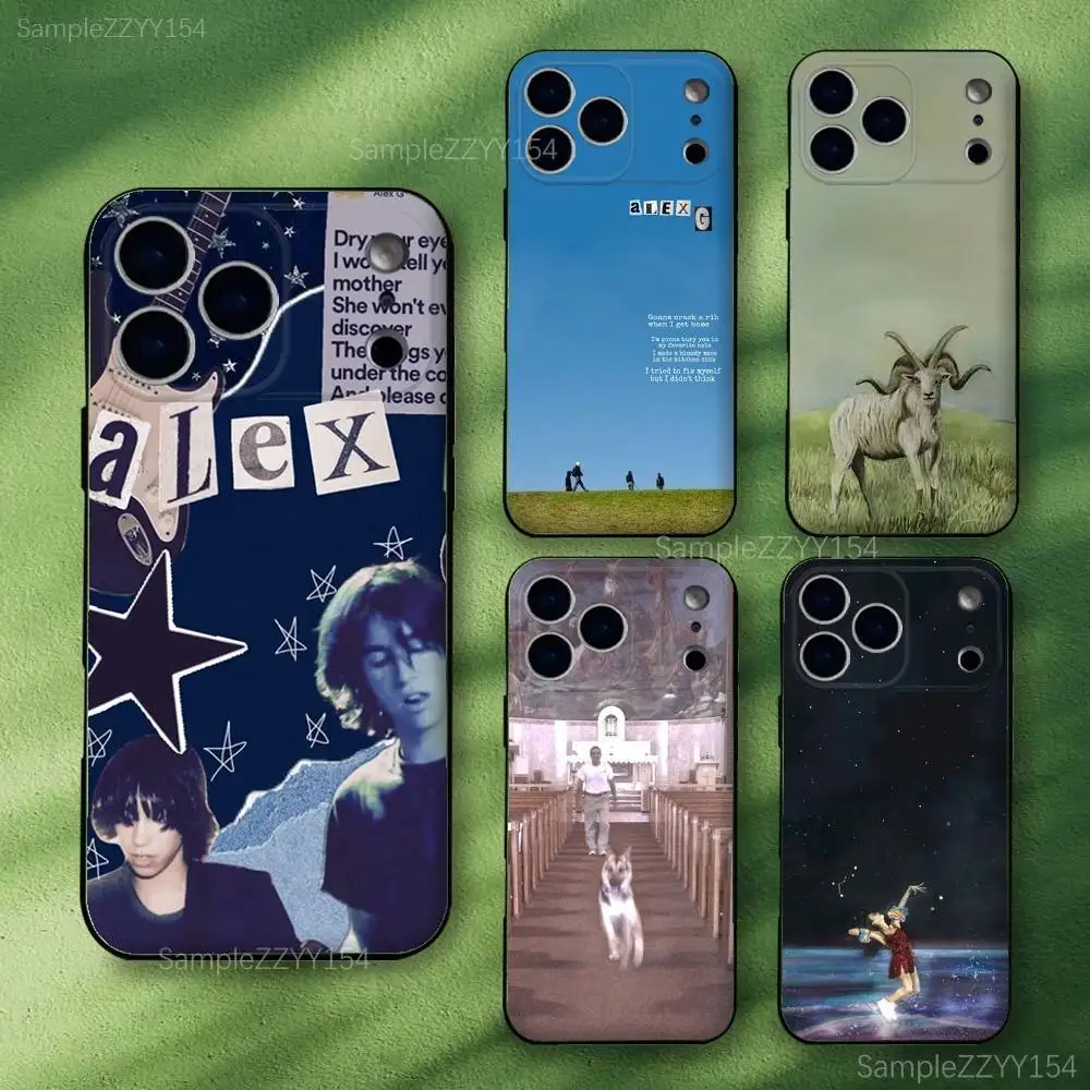 

Alex G Headlights Phone Case For iPhone 17,16,15,14,13,12,Pro,Max,Plus,E,SE4,Air,Mini Black Soft Funda