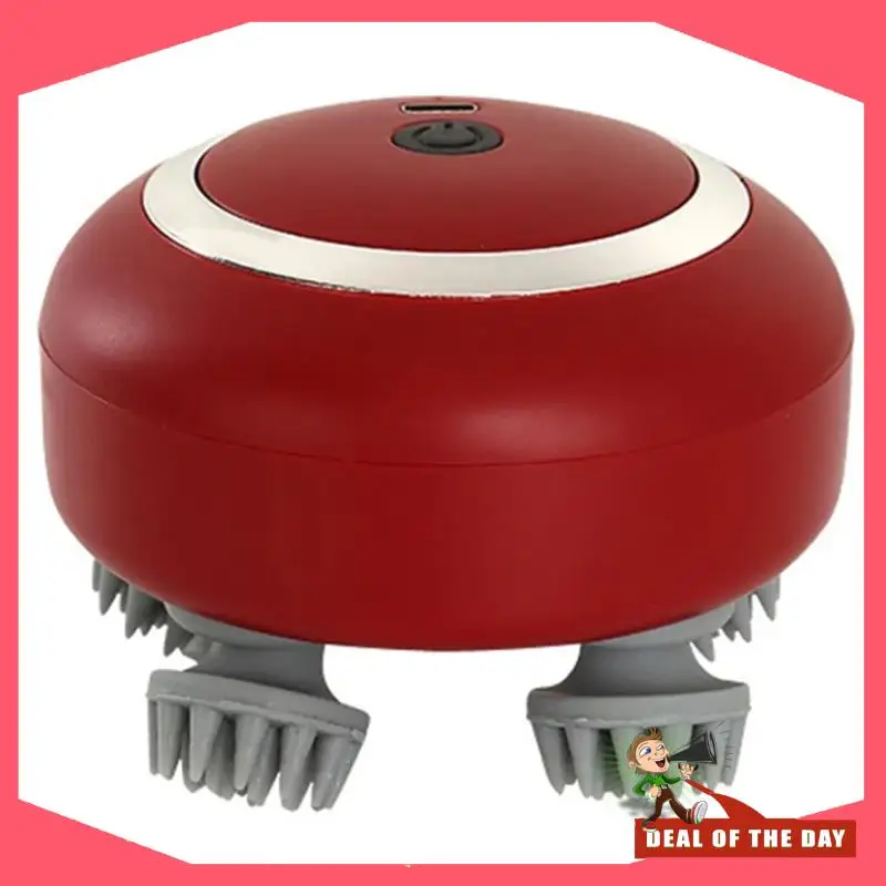 

24-часовая доставка, красный свет для ухода за волосами, массажер для головы с регулируемой скоростью, мягкий силиконовый дизайн для массажа кожи головы для разминания