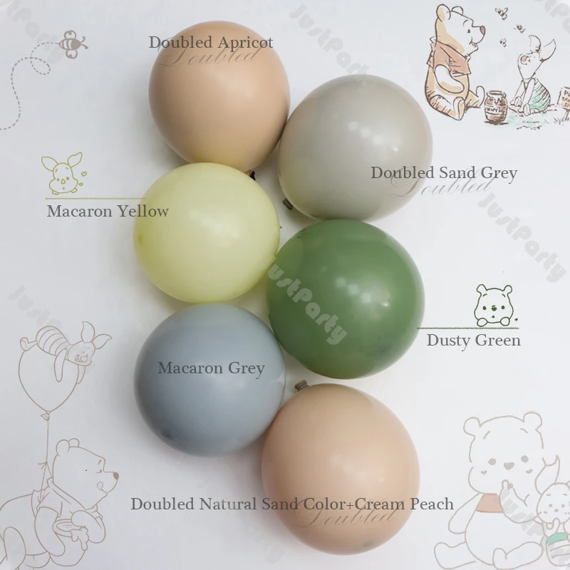 

101 шт. двойной песок, украшение на день рождения мальчика, зеленый желтый шар в джунглях, украшения для детского душа