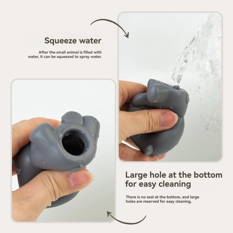 قوارب عائمة على شكل حيوانات قابلة للتكديس للأطفال - مجموعة لعب مائية وقت الاستحمام مع ميزات لعبة التراص والأصابع، سيليكون ناعم وخالي من مادة BPA #3