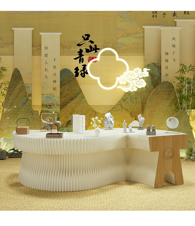 

Nakajima display table sample jewelry product model display stand Chinese classical long table foldable
