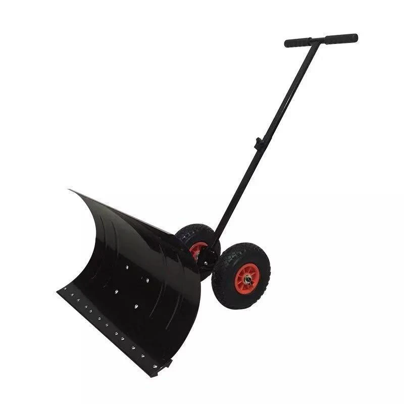 Wheeled Hand Push Snow Removal Shovel Large Snow Removal Tool Vehicle Snow Removal Artifact Snow Removal Machine with Wheels