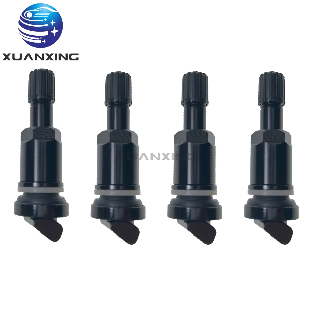 

TPMS-43H TPMS Valve Tire Pressure Sensor Valves Metal Black Wheels for Mercedes Audi Jaguar Land Rover Volkswagen Volvo Honda