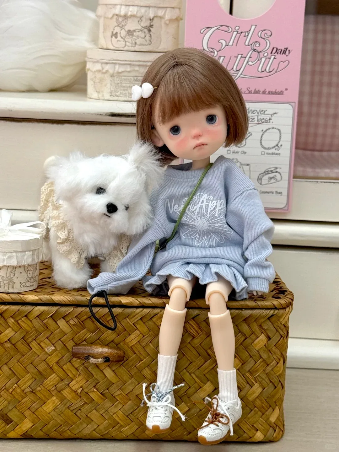 New sd BJD doll 1/6 points xiaop  female baby Meat Treasure joint action doll Cute can love card meat soo