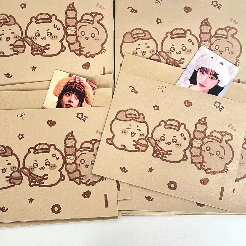 

100Pcs Kawali Chiikawas Kraft Paper Bag Opaque Packaging Bags Gift Bag Anime Cute Kids Toys Friend Gift Birthday Gift For Girls