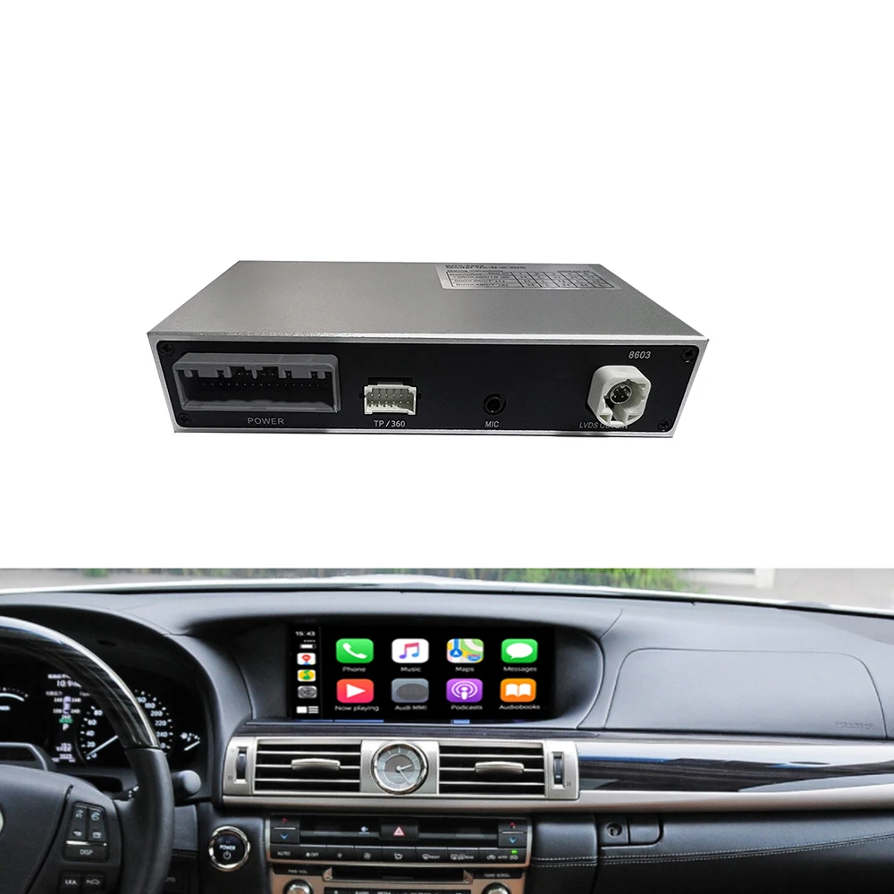 Dckloer Wireless CarPlay Android Auto Dashboard Adapter IS Series Joystick Small Touch Pad 2017-2019 7''/10.3''/12.3''