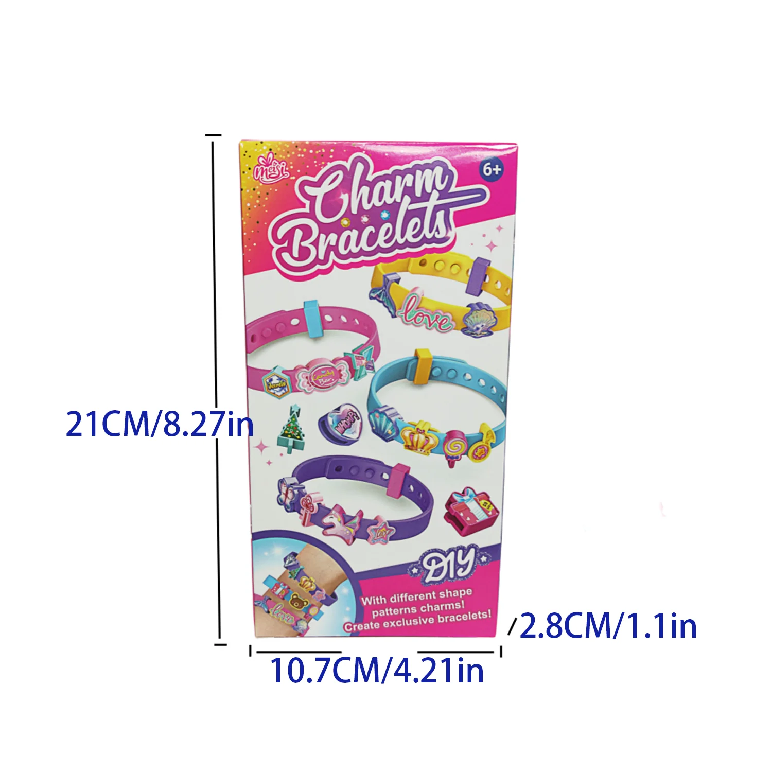 Divertimento regalo per cinturino da polso intrecciato a mano per ragazza con cinturino a forma di perline fai-da-te per bambini