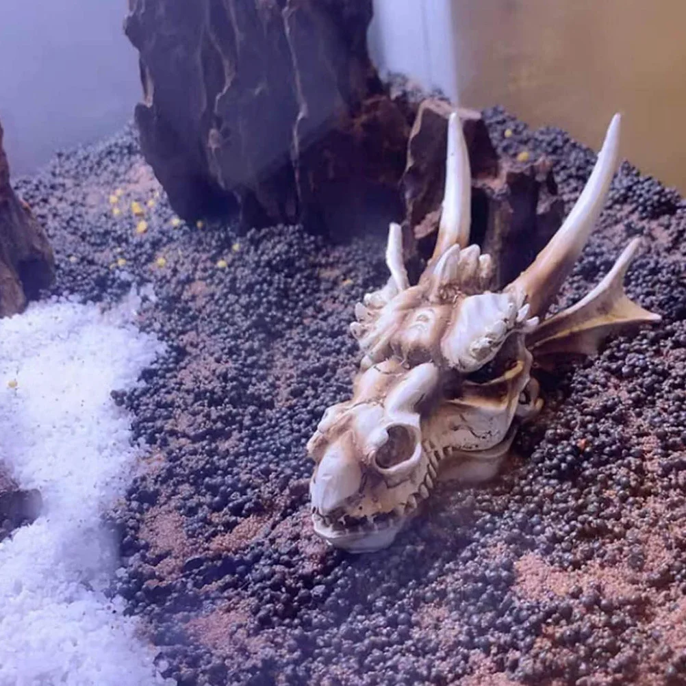 

Dinosaur Aquarium Decoration Resin Ornament Fish Tank Hiding Cave Shrimp Shelter Fish Hideout Underwater Decor