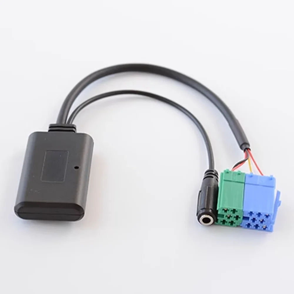 For Porsche Becker Mexico Traffic Pro DTM bluetooth Aux Receiver Cable Adapter with Microphone Wireless Audio Aux Interface