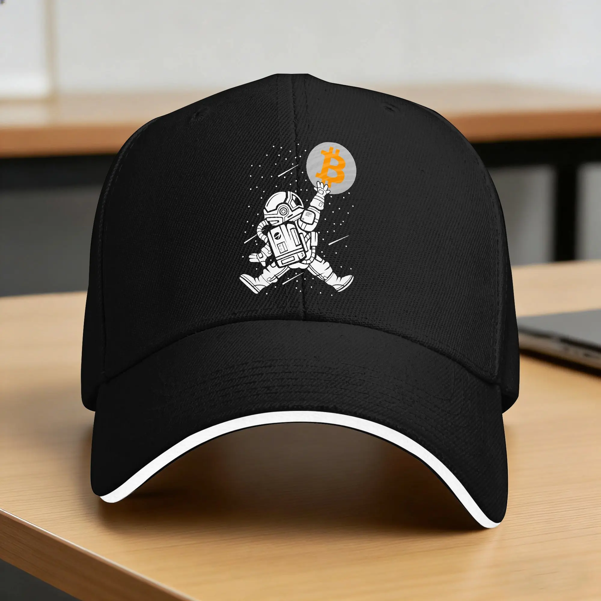 Crypto Bitcoin Astronaut Baseball Cap  Fashion Hip Hop Hats Summer Women Men Outdoor Sports Baseball Caps