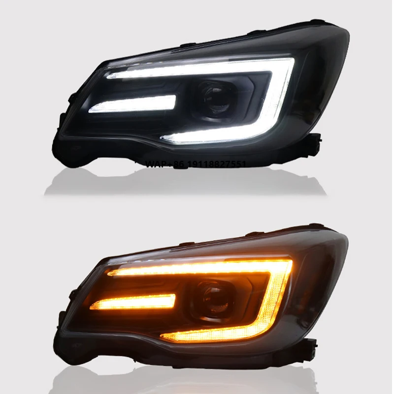 

Full LED Head Light for Forester 2013-2018 Year With Sequential Dynamic Turn Signal Light Front Lamp Assembly