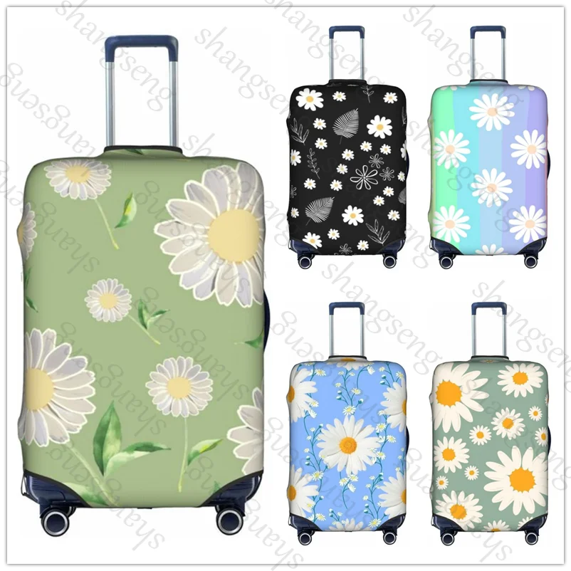 حقيبة واقية لحقيبة السفر على شكل زهرة الأقحوان، غطاء حقيبة، حماية مرنة، غطاء أمتعة قابل للغسل، 18-32 بوصة #1