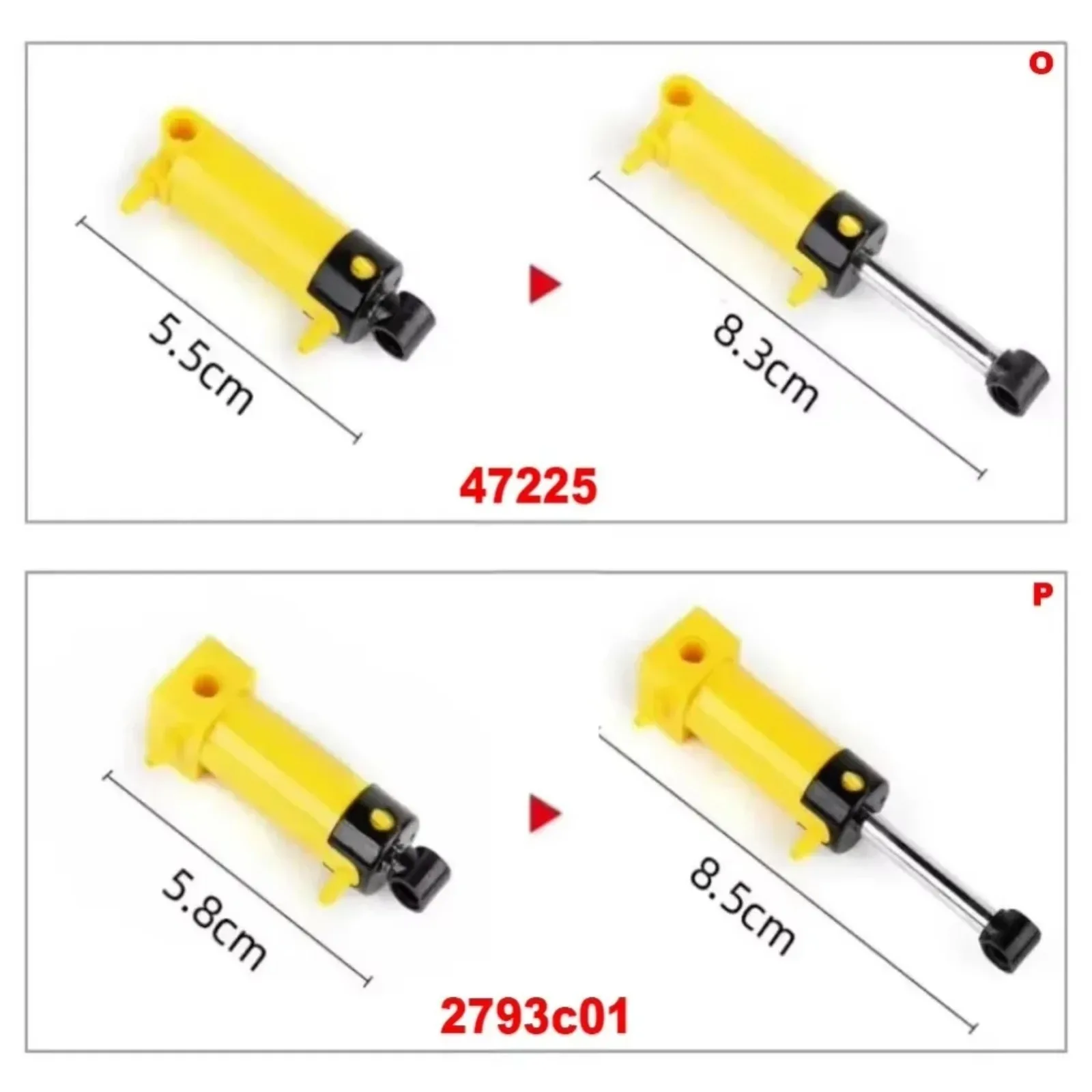 Kit di blocchi di costruzione pneumatici MOC da 83 pezzi con asta di spinta del pistone del tubo della pompa dell'aria per giocattoli da costruzione di modelli tecnici