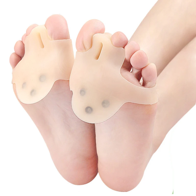 1Pair Gel Silicone Thumb Corrector Bunion Toe Hallux Valgus Protector Separator Finger Straightener Adjuster Foot Care Tools