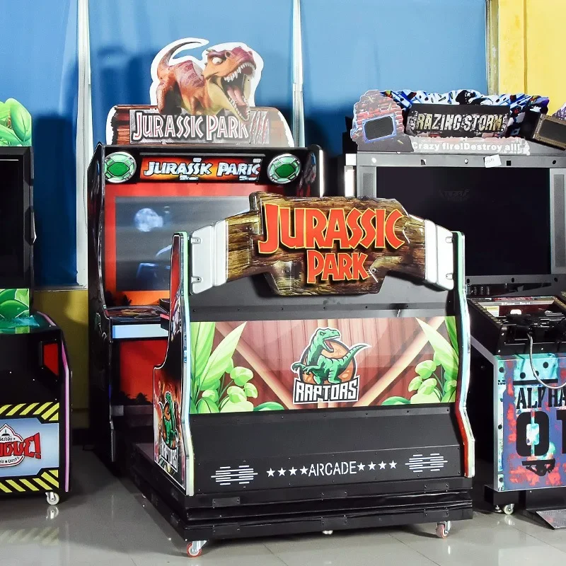Dynamic double Jurassic simulated shooting shooting amusement machine