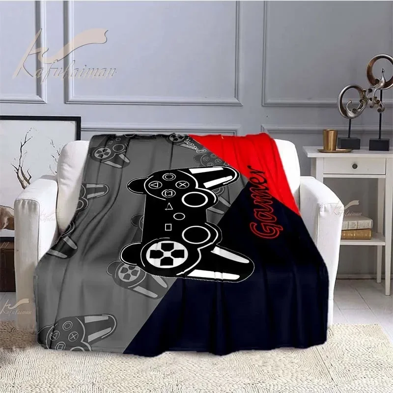 

Game Host Soft Warm Plush Flannel Bedspread Souvenier Gift FC Cover For Bed Game Throw Blanket Game Pad Sofa Cartoon Fans