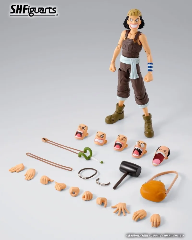 In Stock Bandai S.H.Figuarts One Piece Usopp Romance Dawn Full Action Figure Finished Model Kit Collectible  Anime Fans Gift Toy - view 4