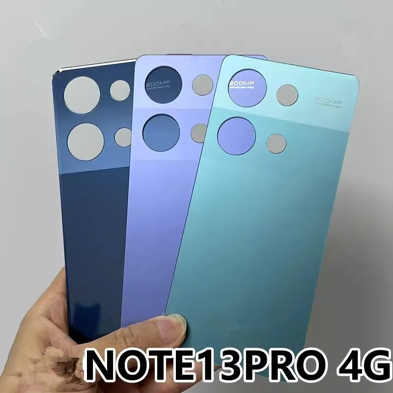 Note13Pro Battery Back Cover For Xiaomi Redmi Note 13 Pro 4G Rear Housing Case Replace Repair Spare Parts