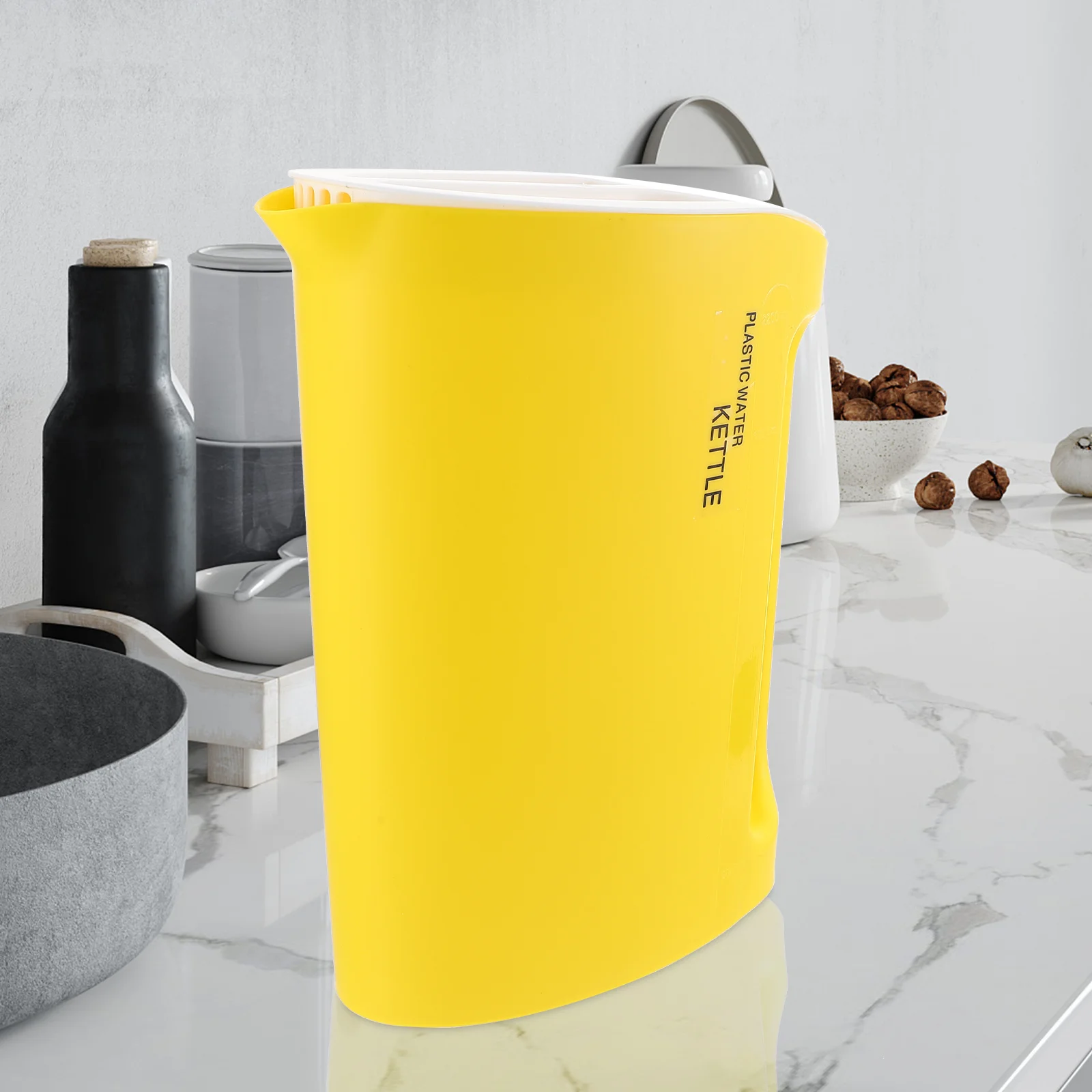 

Cold Water Pitcher Thickened Plastic Summer Scaled Handle Cooling Kettle For Juice Tea Milk Beverage Home Kitchen Bar Use