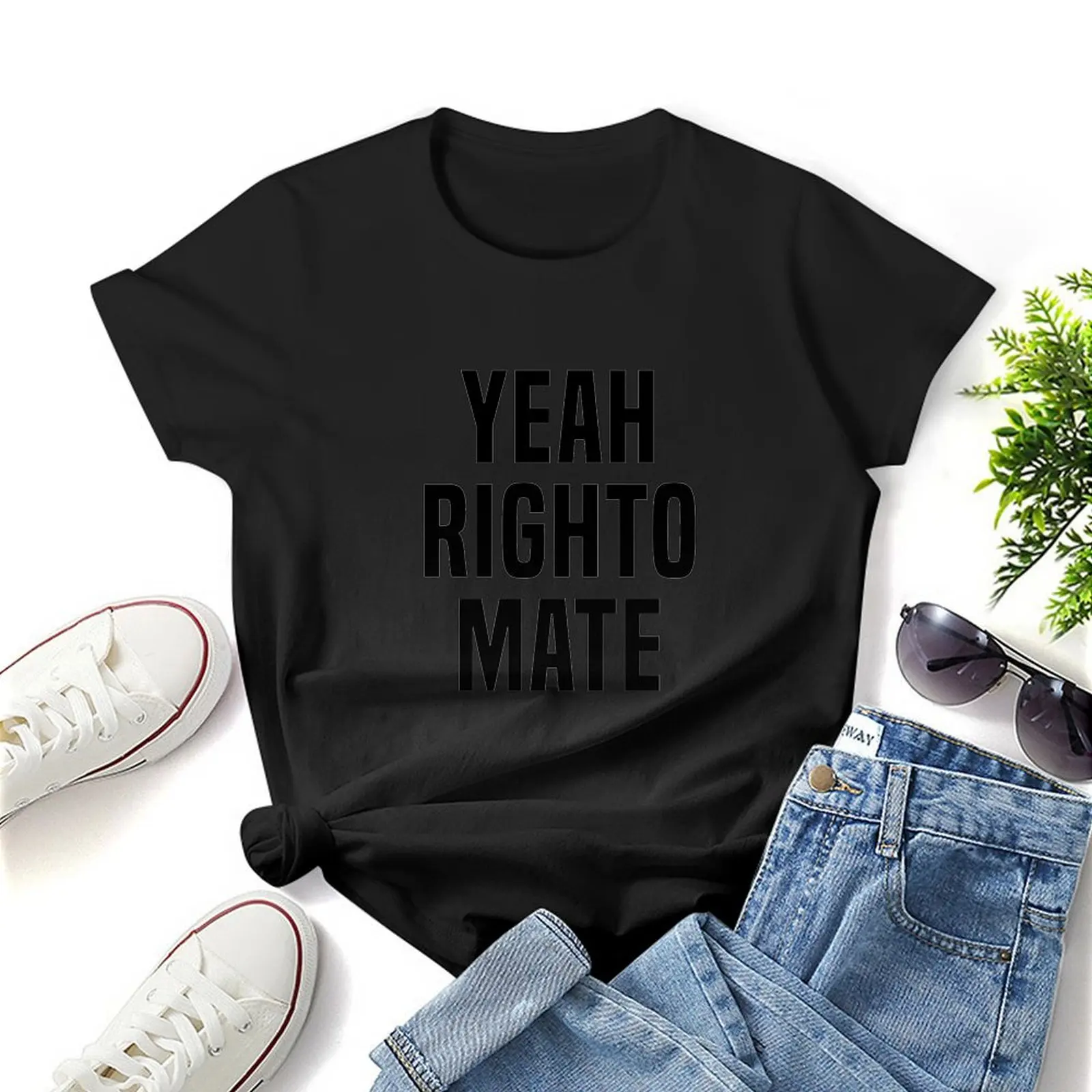Ja Righto Mate T-Shirt Oversized Graphics Sublieme Dameskleding
