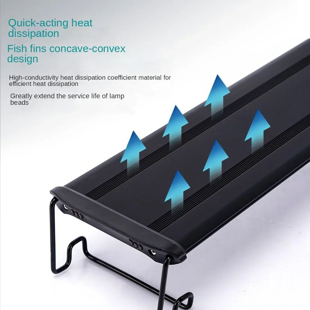 LED Fish Tank Light, Dimmable Aquarium Plant Light For Aquarium Landscaping Decoration,3 light Modes,3 Time Settings,RGBW LEDs - Image 4