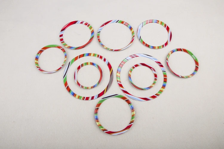 Brand New ABS Plastic UV Protected Interior Rings Mini Checker Style Color For mini cooper R55-R59 Gen2 2 (10 Pcs/Set)