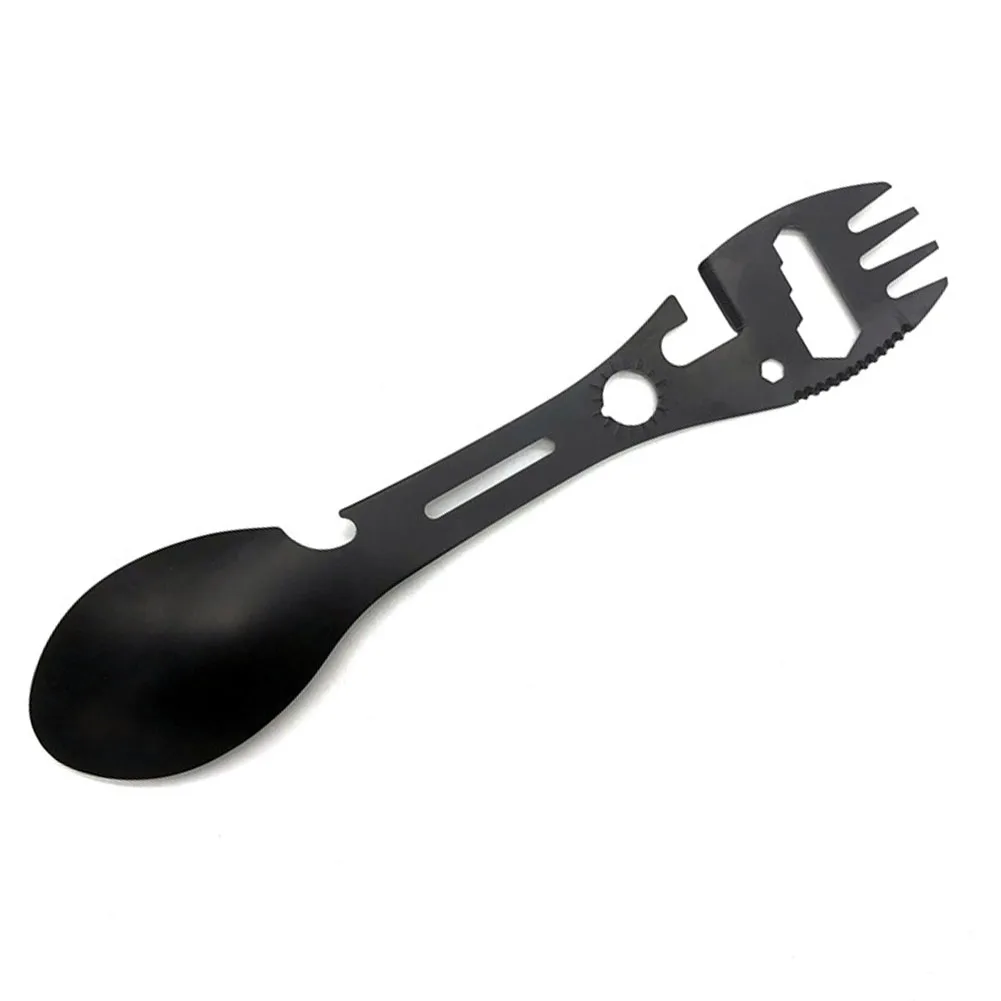 

Multi Purpose Camping Spork Spoon Fork Opener Combination Reliable and Long Lasting Ideal for Outdoor Adventures