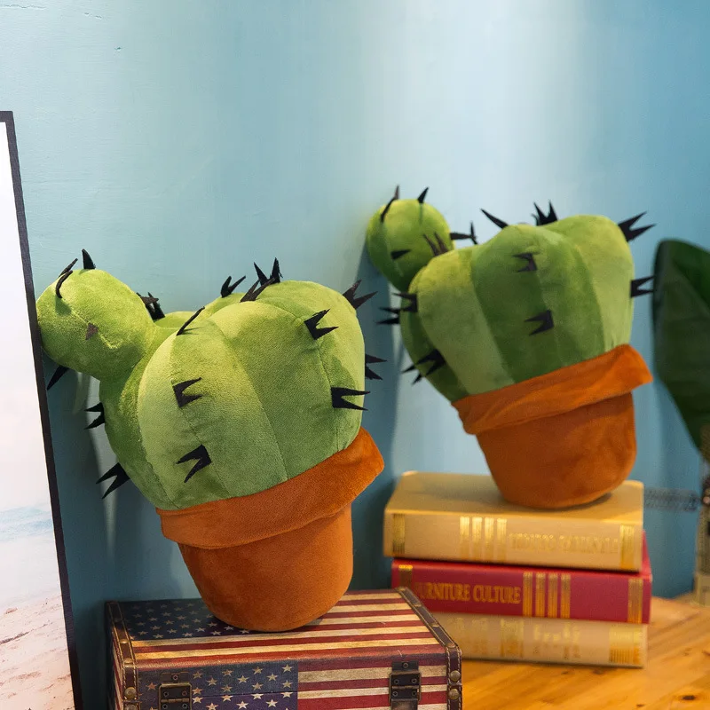 Simulazione Cactus cuscino pianta farcita morbido peluche in vaso Cactus cuscino ufficio divano auto cuscino decorazioni per la casa ornamento