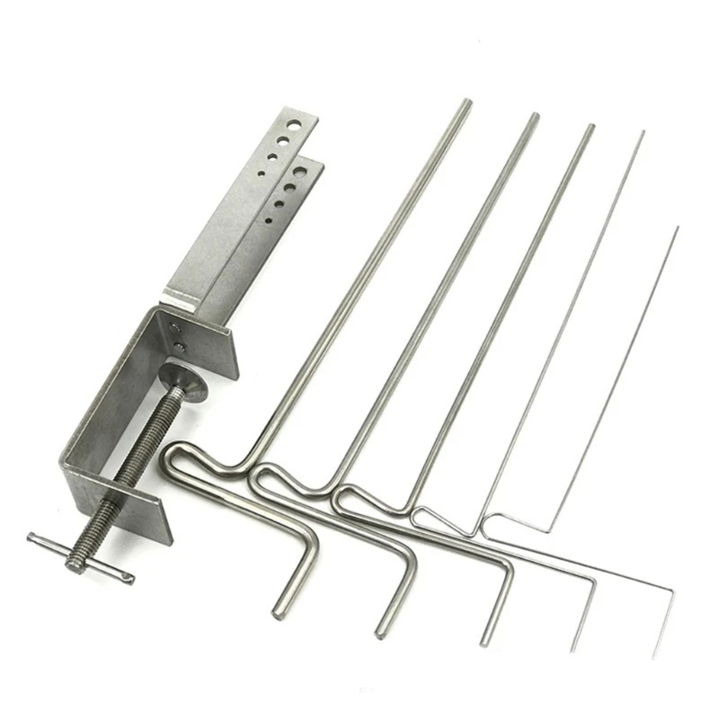 Stainless Steel Wire Coiling Tool Set Wire Winding Rod C Shaped Spring Making Tool Jewelry Winding Tool for Wire Jewelry