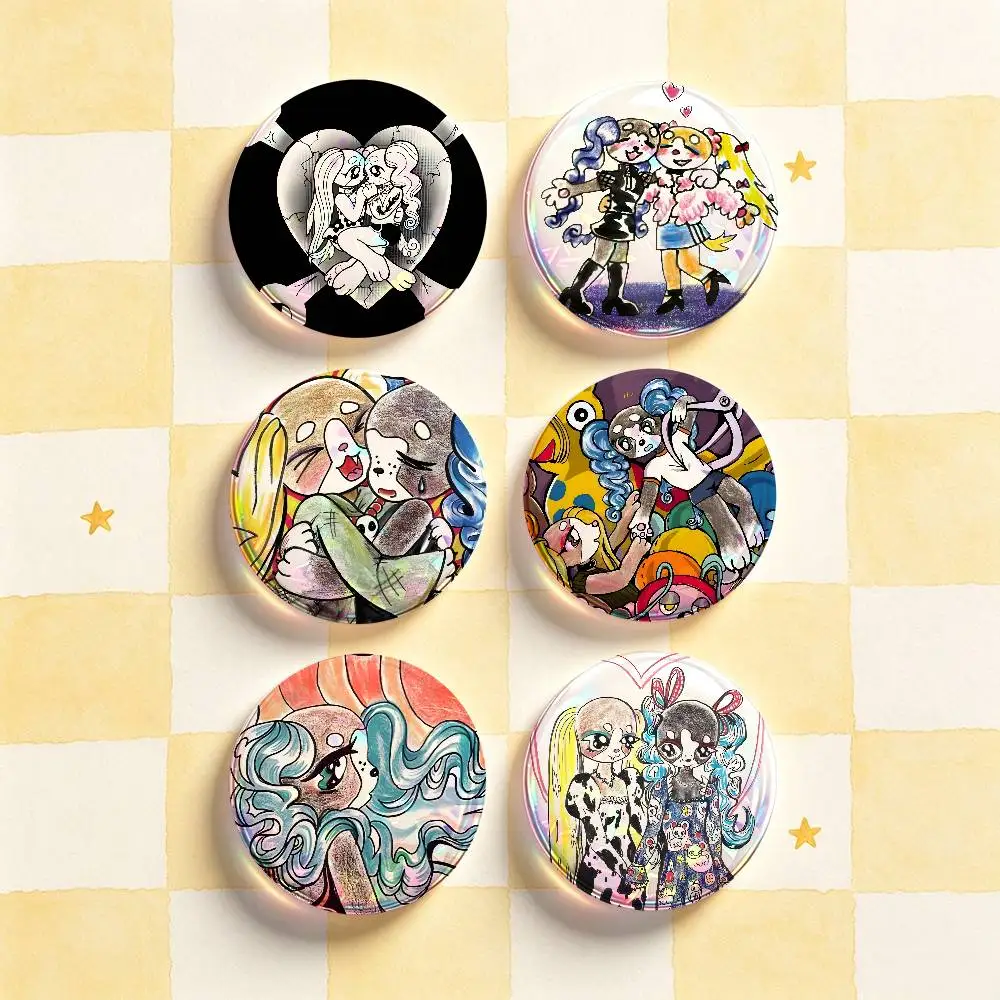 pink and pepper forever  Custom Badges 75mm 44mm 25mm 32mm 58mm Hat Backpack Accessories Toys Collect Gifts Large