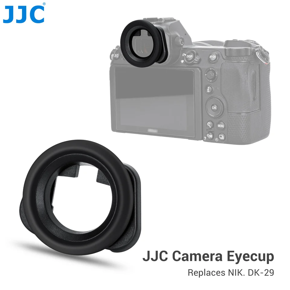JJC Round Eyecup Soft Silicone Viewfinder Eyepiece Eyeshade Cover
