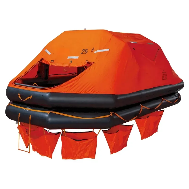 2026Davit-launched Inflatable Liferaft ADL-12/15/16/20/25/30/35 Marine Lifesaving Equipment Offshore Emergency Evacuation