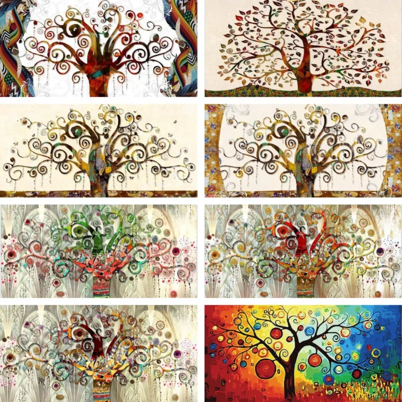 

Tree of Life Canvas Painting Gustav Klimt Landscape Canvas Posters and Printings Mural Poster Wall Art Modern Decorative Picture