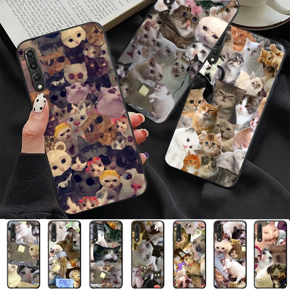 Crying Cat Memes Phone Case For Huawei P 8 9 10 20 30 40 50 Pro Lite Psmart Honor 10 lite 70 Mate 20lite