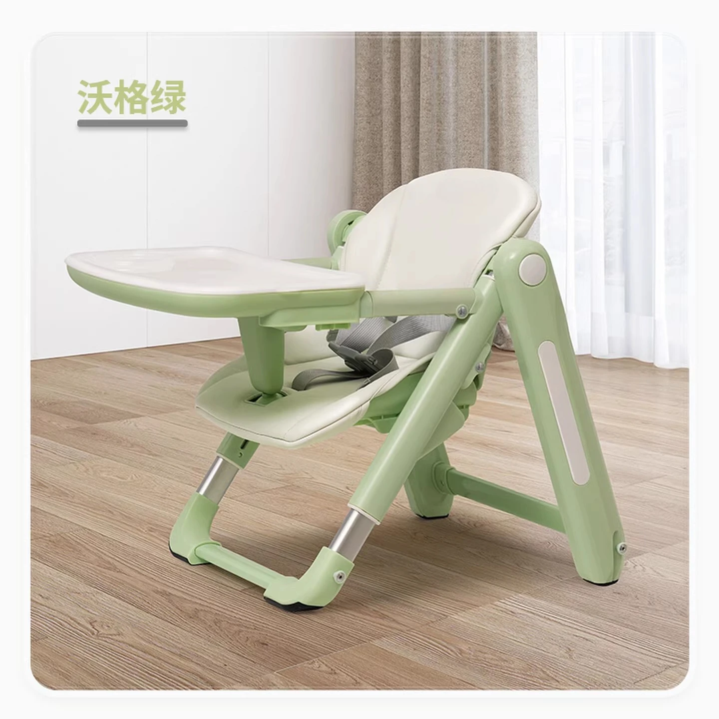 Baby Small Dining Chair, Foldable Dining Table Heightening Chair Children's Simple Outdoor Picnic Chair