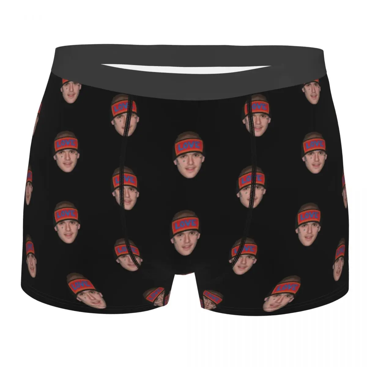 Printed Boxer Lil Peep Love Shorts Panties Men's Underwear Soft Underpants for Male Plus Size