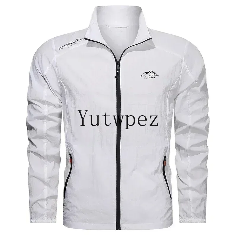 UPF100+ Herren Sommer-Windjacke mit Reißverschlusstaschen UV-Sonnenschutzjacken Atmungsaktive ultraleichte Kleidung Outdoor-Dünnmantel Camping – Detail 12