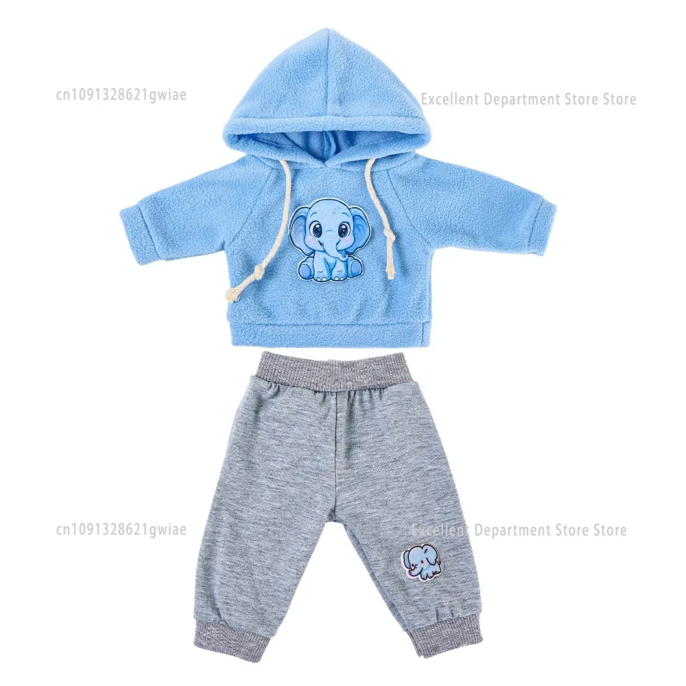 2025 New Style Sports Sweatshirt Reborn Doll Clothes Set Suitable for 43cm Baby Doll 18 Inches Reborn Baby Doll Clothes