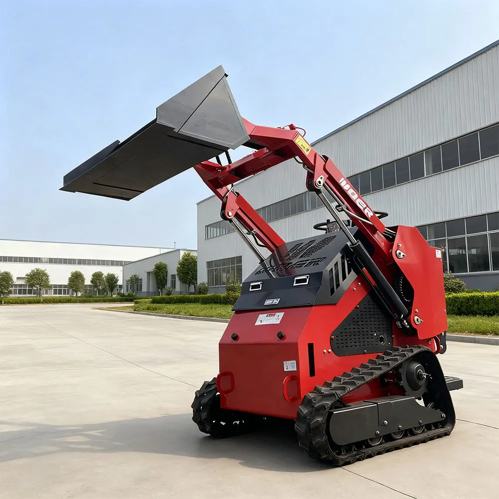 

Fee Shiping Cheap Skid Steer Loader Mini Crawler Loader Disel Engine Compact Track Loader With Mulcher Attachment