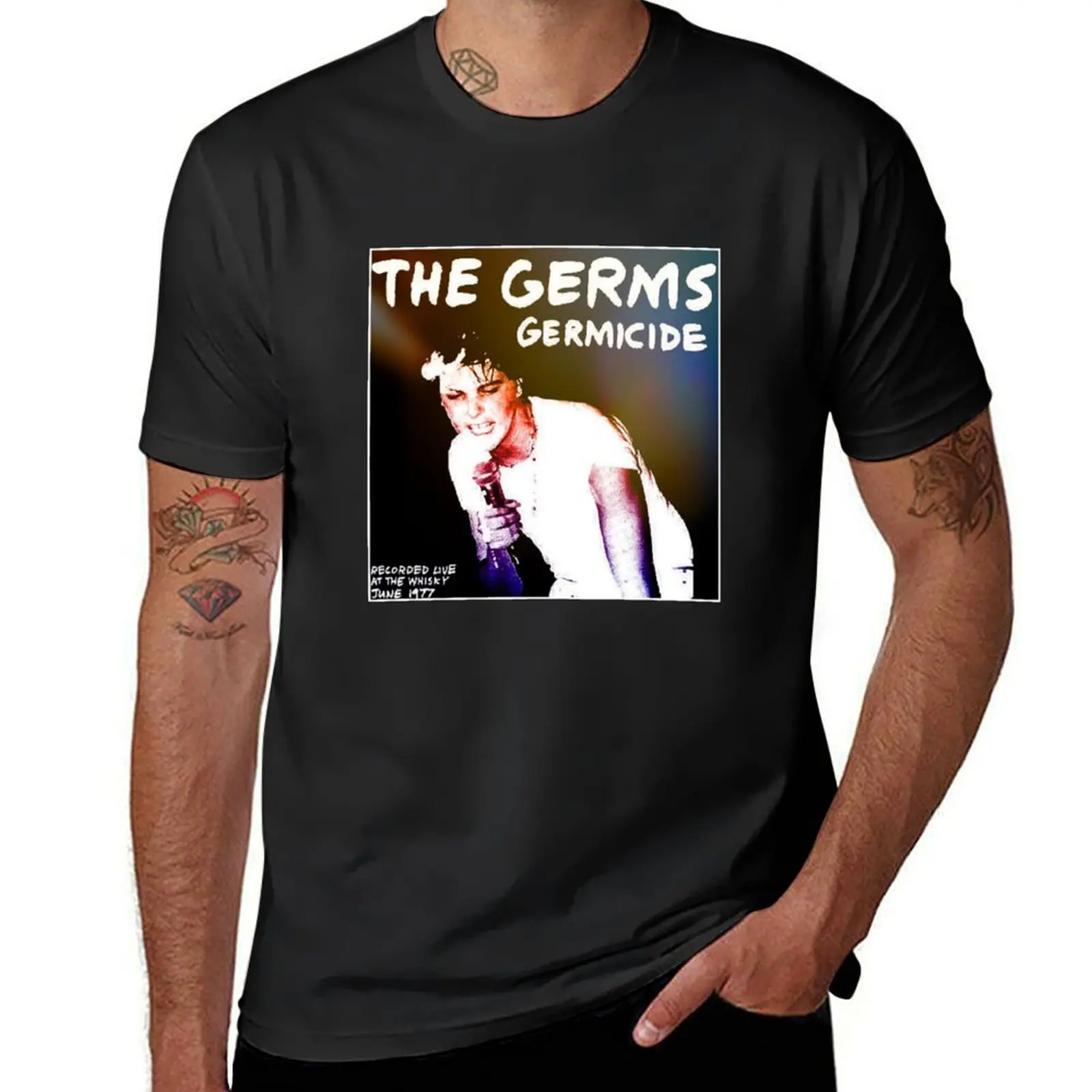 Germs at the Whiskey T-Shirt blacks customizeds boys whites oversized t shirt men