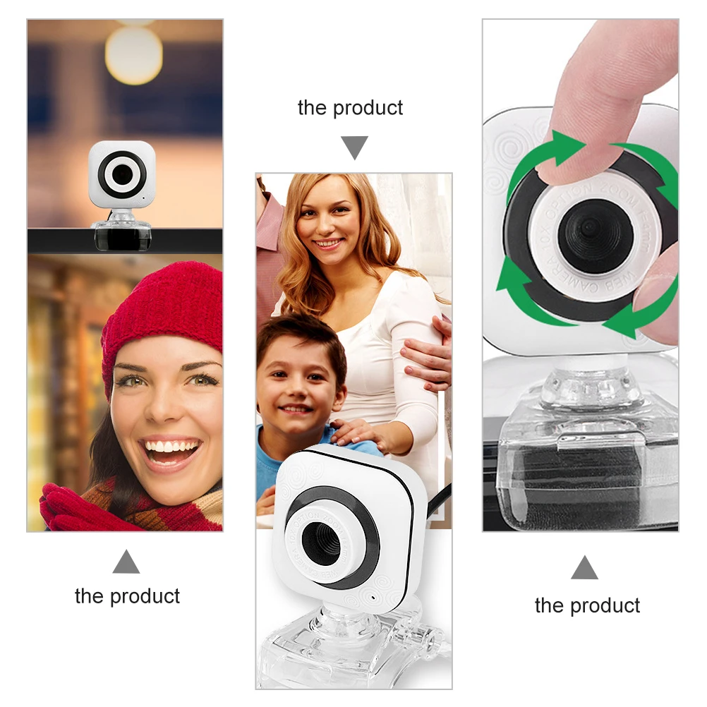 

Usb Computer Camera Desktop Notebook Home Webcam Microphone Live Streaming Conference 1080P Hd Webcam For Xp 7 8 10