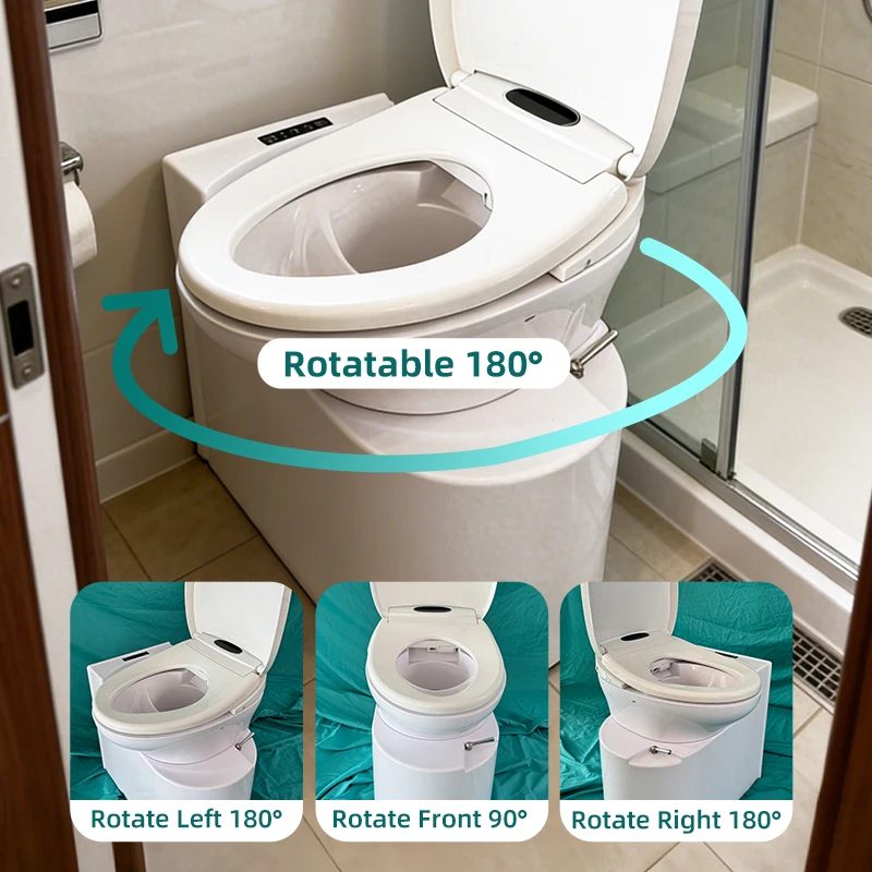 Smart Wc Toilet Electronic Bidet with Auto Flush Fragrant Warm Air Drying Intelligent Smart Toilet Elongated Bidet Smart Toilet