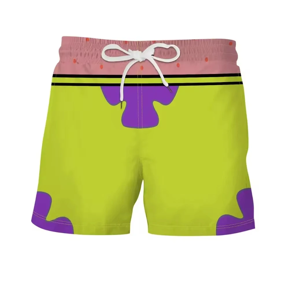 Men Swimwear Shorts Anime 3d Surfing Board Short Casual Beach Shorts Men loose Trunks Masculina Swimsuit Sports Pants Briefs Boy