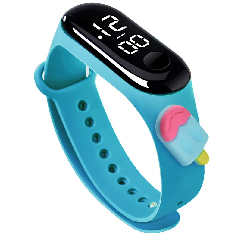 Montre de sport numérique LED étanche pour enfants, montres électroniques pour garçons et filles, horloge pour écoliers, cadeau de vie